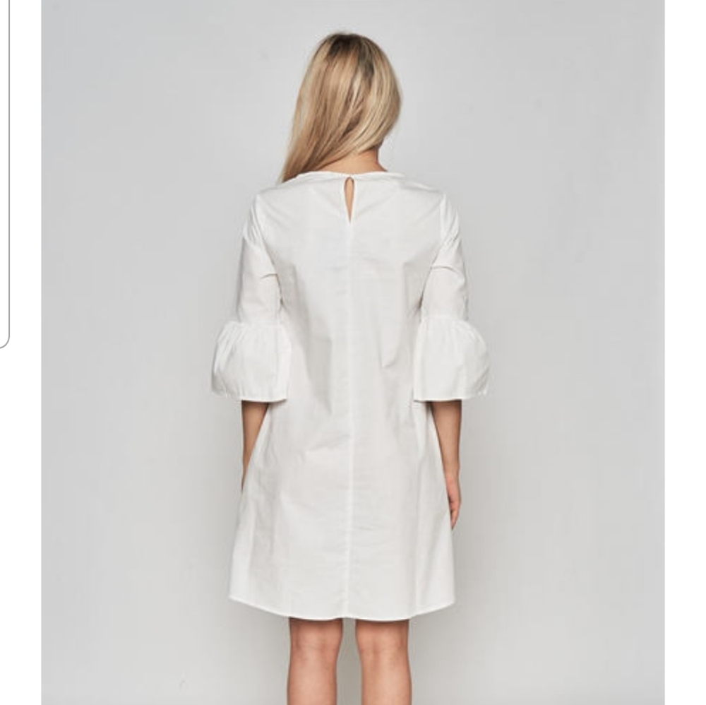 Chic Cotton Embroidered Dress - Picture 4 of 6